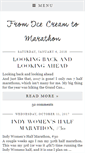 Mobile Screenshot of fromicecreamtomarathon.com