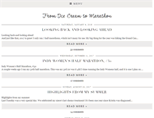 Tablet Screenshot of fromicecreamtomarathon.com
